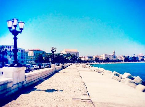 Foto vid havet i Bari