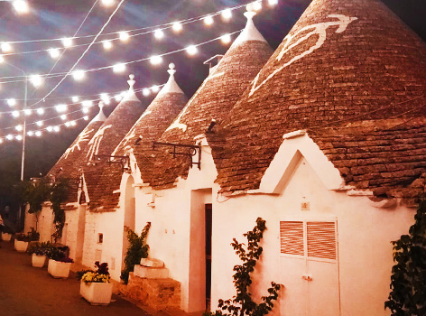 Iluminacje Alberobello Trulli