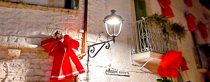 Navidad en los mercados del pueblo de Puglia Bari